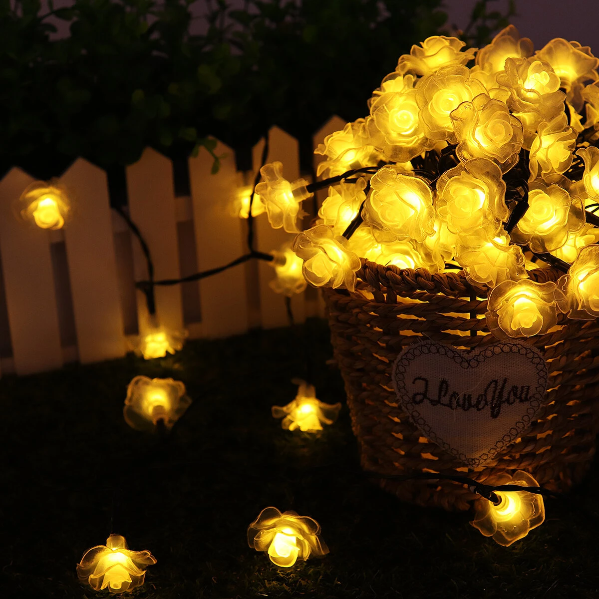 (image for) 11/12/22M Solar LED String Lights Waterproof Christmas Party Garden Home Decor