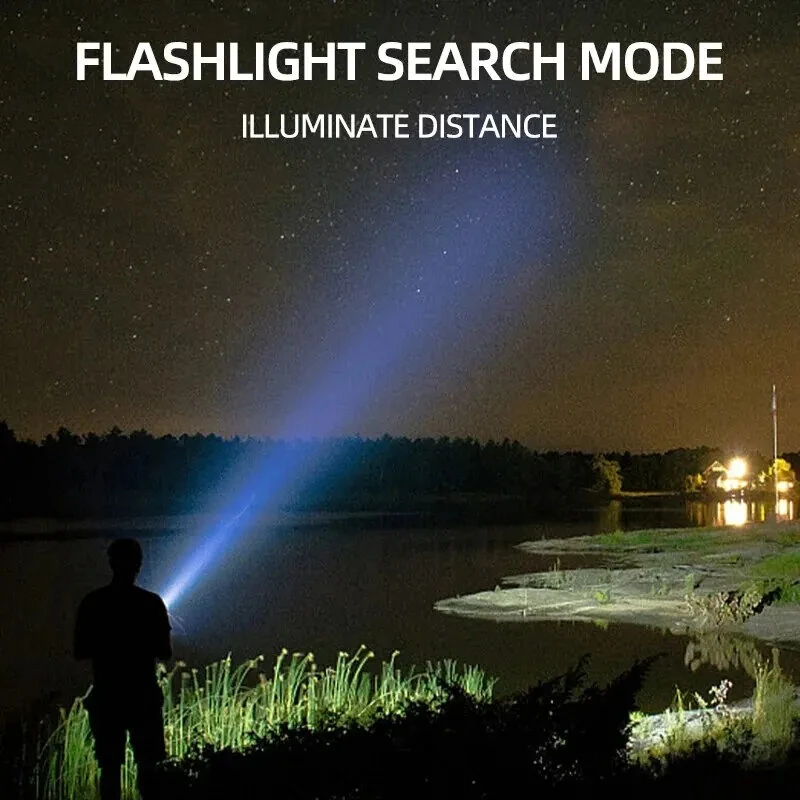 (image for) Multifunction Waterproof Camping Lights Lantern High Capacity Lamp Portable Lantern Flashlight With 6 Light Modes For Outdoor Camping Hiking Sports Entertainment