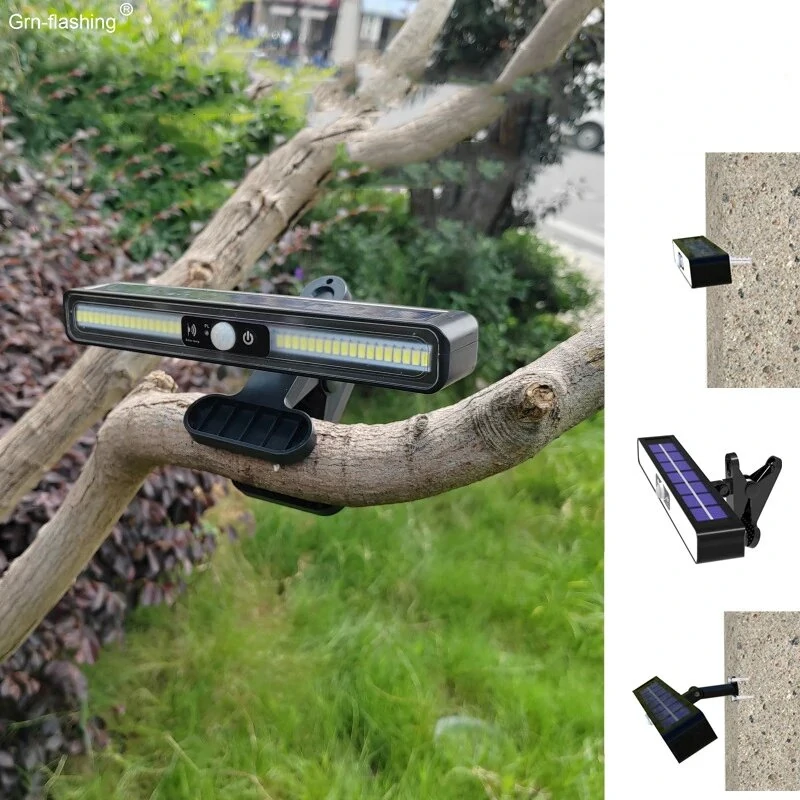 (image for) Outdoor Waterproof Wall Mounted Solar Light 3 Mode Human Body Sensor Solar Lamp Light Control Auto ON OFF Porch Light for Garden