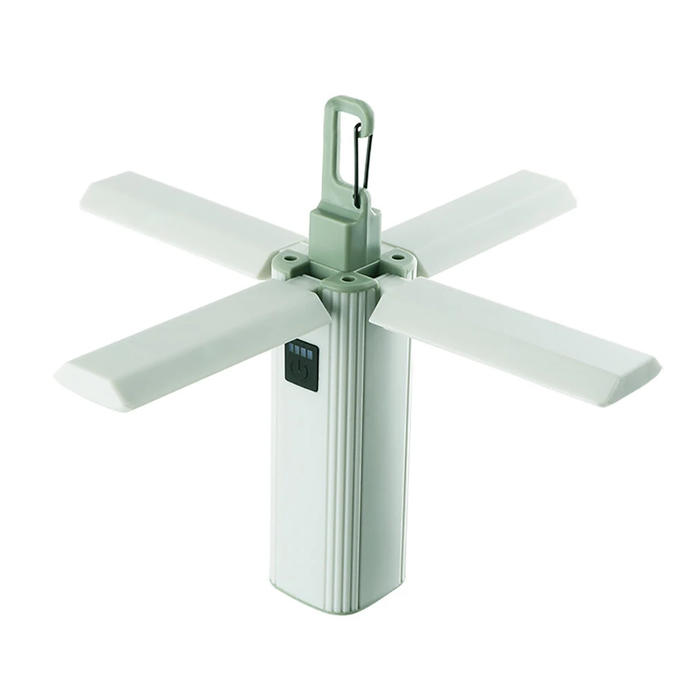 (image for) Rechargeable Four-Leaf Foldable Multifunctional Lamp Camping Lamp Portable Outdoor Emergency Lamp Power Bank