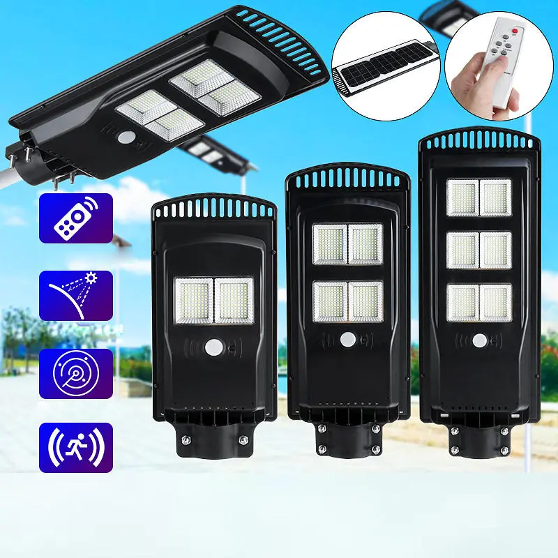 (image for) Solar Panel 192/384/576LED Wall Street Light Outdoor Garden Lamp wirh Remote Controller
