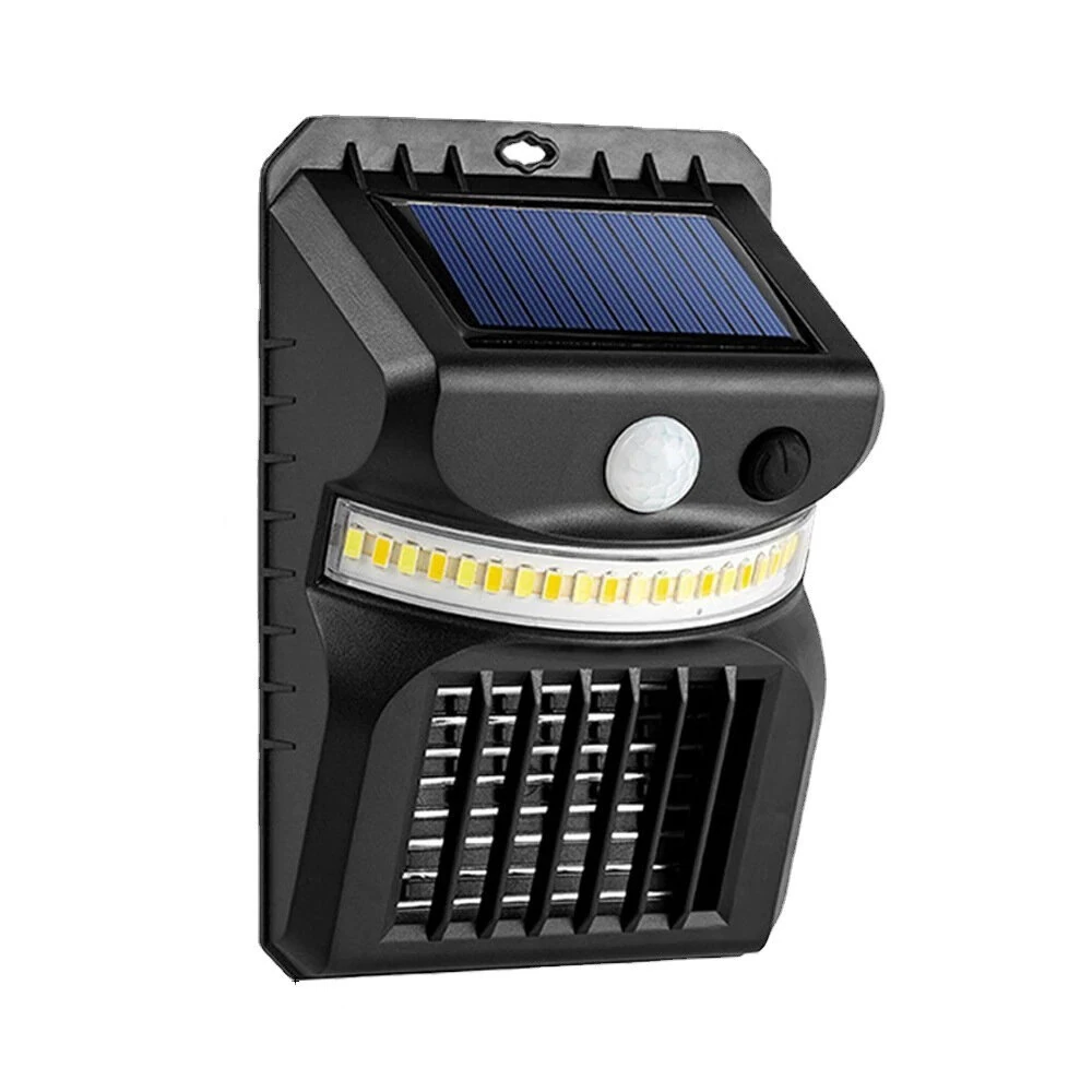 (image for) Solar Powered Outdoor Light 3 Modes PIR Moiton Electric Mosquito Repellenting Killer Lamp Outdoor Light