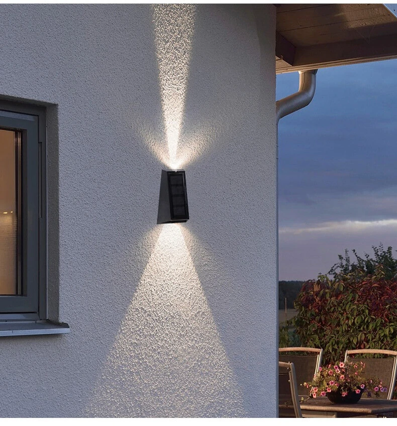 (image for) Solar Wall Lights Outdoor Waterproof Decorative Garden Lights RGB / Dual-Color Garden Decorative Fence Lights